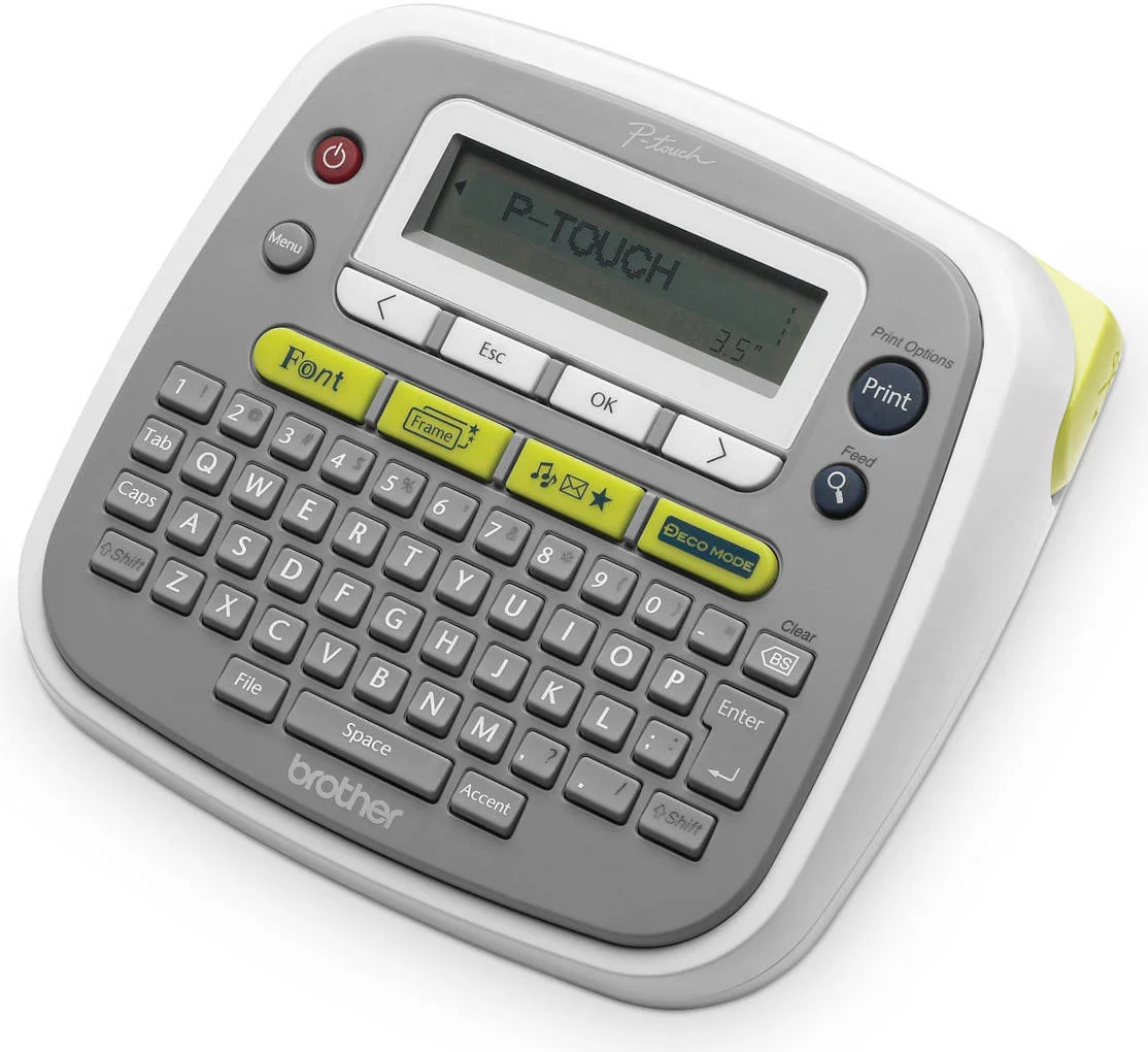 چاپگر لیبل حرارتی Brother PT-D200، تا 12 میلی متر، سرعت چاپ 20 میلی متر بر ثانیه، 180 dpi، صفحه نمایش گرافیکی، صفحه کلید QWERTY انگلیسی، عربی، فارسی، مناسب برای خانه و دفاتر کوچک | PTD200AR چاپگر لیبل حرارتی Brother PT-D200، تا 12 میلی متر، سرعت چاپ 20 میلی متر بر ثانیه، 180 dpi، صفحه نمایش گرافیکی، صفحه کلید QWERTY انگلیسی، عربی، فارسی، مناسب برای خانه و دفاتر کوچک | PTD200AR