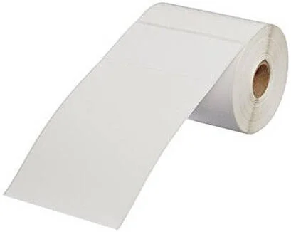 برچسب نیمه دائمی استاندارد اکو Posmea 1101d، ۴۵ گرم، بدون پوشش DT، ۱۰۰mmx۱۵۰mm، هسته ۳ اینچی، ۱۰۰۰ برچسب، رول، فرمت مستقیم، سفید | TS-BLTT100150T