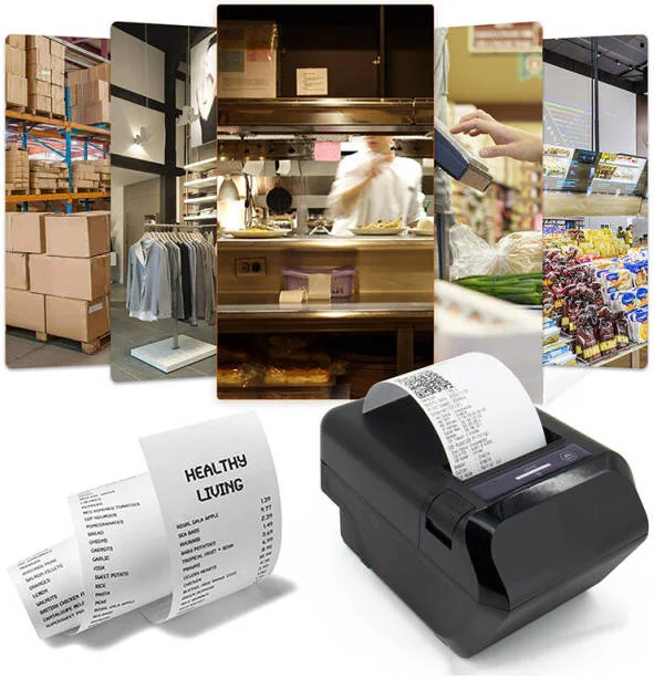 چاپگر حرارتی رسید Vow 301-MT POS، حرارتی مستقیم، عرض چاپ 72 میلی متر، سرعت 250 میلی متر بر ثانیه USB و LAN، 10 میلیون MCBF، حافظه 32K بایت، مشکی | Vow 301-MT