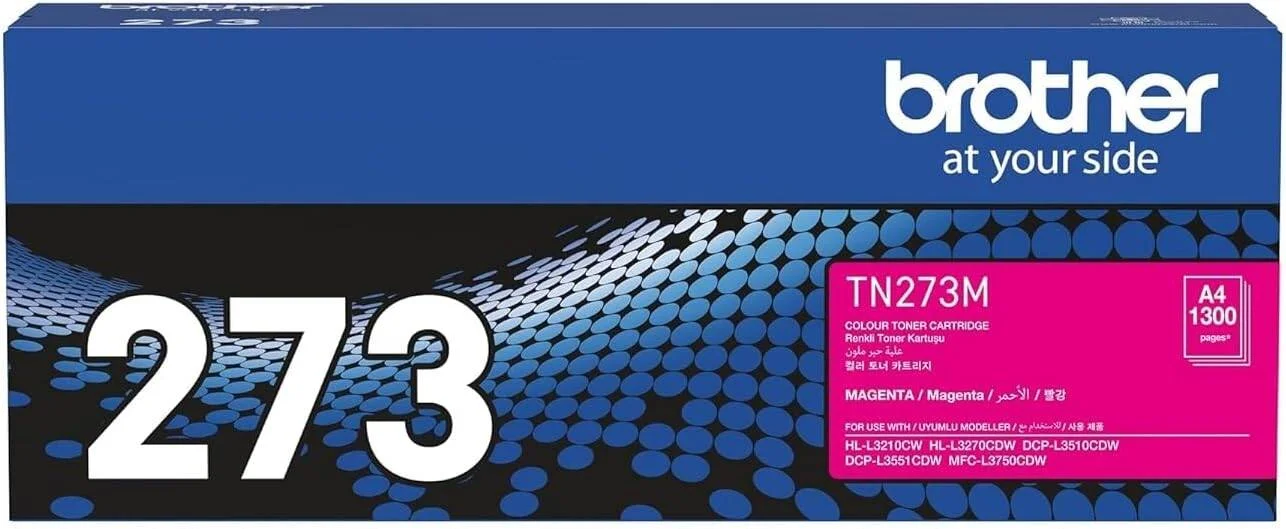 کارتریج تونر پرینتر رنگی سرخابی Brother TN273M با بازده استاندارد، چاپ تا 1300 صفحه - بسته 10 عددی