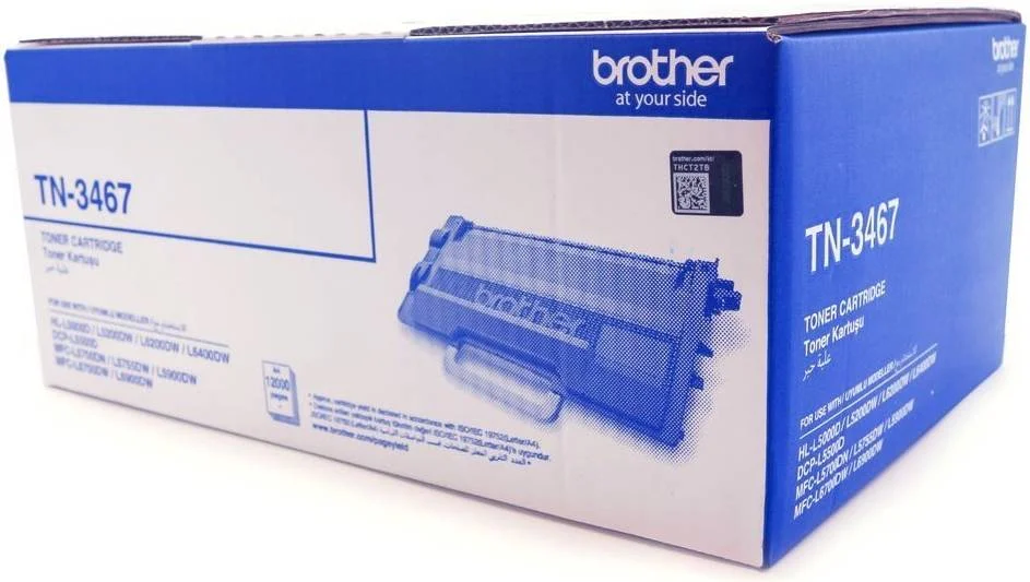 کارتریج تونر مشکی Brother TN-3467، بازدهی تقریبی 12000 صفحه، سازگار با HL500D / HL-L5200DW / HL-L5200DW / HL-L6200DW و غیره | 106534