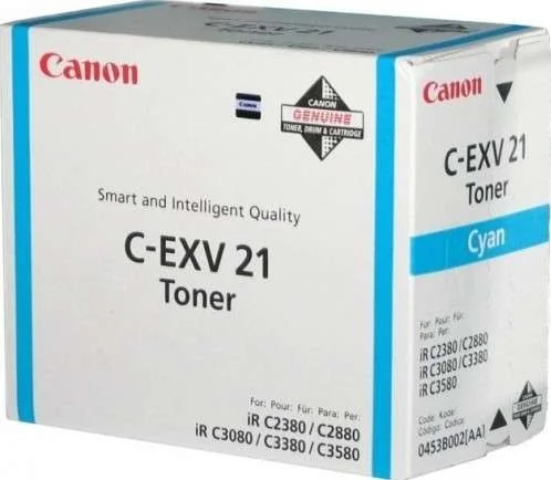 کارتریج تونر فیروزه ای کانن C-EXV 21C برای دستگاه های Canon Image Runner مدل های IR-C 2380 / 3080 / 2880 کارتریج تونر فیروزه ای کانن C-EXV 21C برای دستگاه های Canon Image Runner مدل های IR-C 2380 / 3080 / 2880