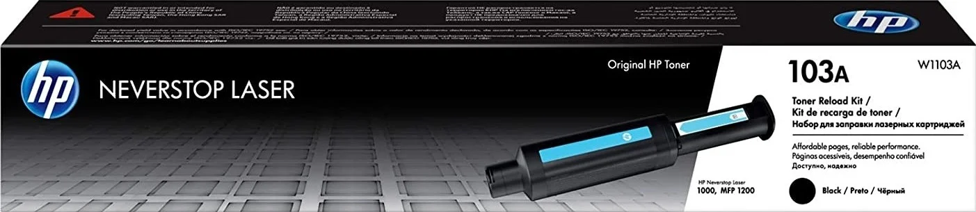 کیت شارژ مجدد تونر لیزری مشکی HP 103A اورجینال Neverstop - مشکی | W1103A