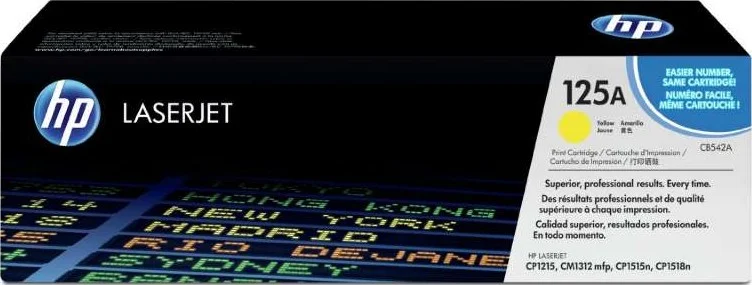 کارتریج تونر لیزری زرد اچ پی 125A مدل CB542A