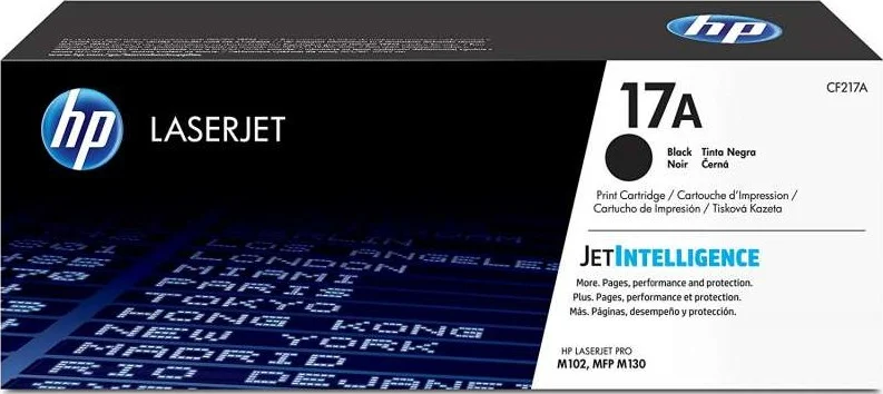کارتریج تونر لیزری مشکی اصلی اچ پی 17A، بازدهی 1600 صفحه ای، اندازه استاندارد و قابل اعتماد | CF217A