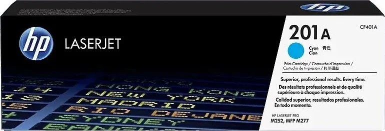 کارتریج تونر لیزری اصلی اچ پی 201A فیروزه ای | CF401 فیروزه ای