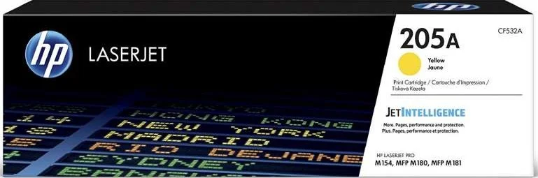 کارتریج تونر لیزری اورجینال زرد HP 205A مدل CF532A