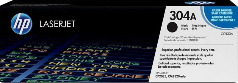 کارتریج تونر لیزری مشکی اصلی اچ پی 304A مدل CC530A