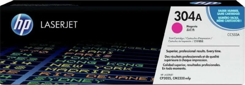 کارتریج تونر لیزری اورجینال اچ پی 304A رنگی سرخابی مدل CC533A