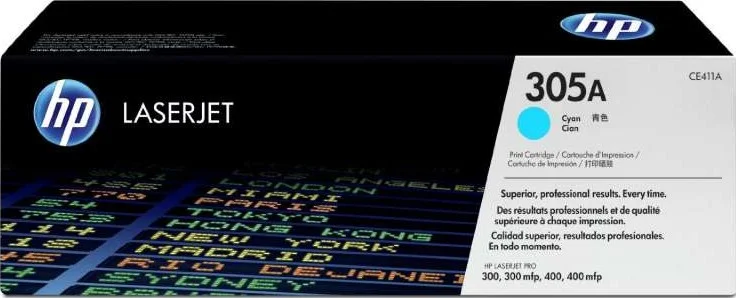 کارتریج تونر آبی اچ پی 305A مدل CE411A
