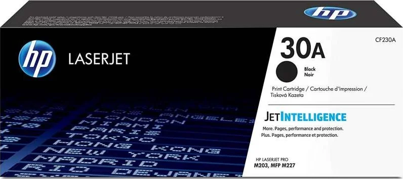 کارتریج تونر لیزری مشکی اصلی HP 30A با ظرفیت چاپ 1600 صفحه | CF230A