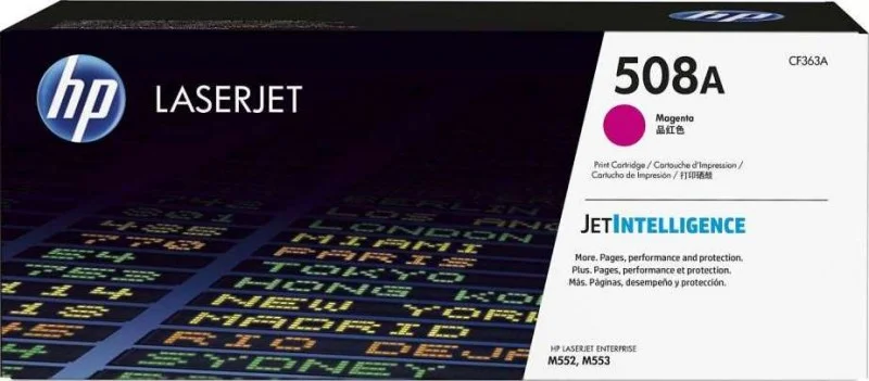 کارتریج تونر لیزری اورجینال اچ پی 508A رنگ سرخابی | CF363A کارتریج تونر لیزری اورجینال اچ پی 508A رنگ سرخابی | CF363A