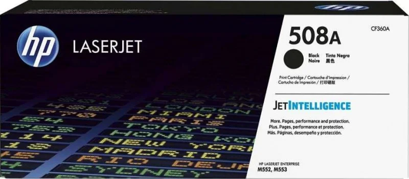 کارتریج تونر لیزری مشکی اورجینال HP 508A مدل CF360A کارتریج تونر لیزری مشکی اورجینال HP 508A مدل CF360A