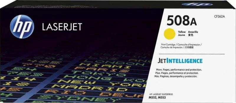 کارتریج تونر لیزری اورجینال زرد HP 508A مدل CF362A کارتریج تونر لیزری اورجینال زرد HP 508A مدل CF362A