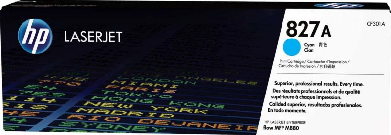 کارتریج تونر لیزری رنگی اصلی اچ پی مدل 827A Cyan | CF301A