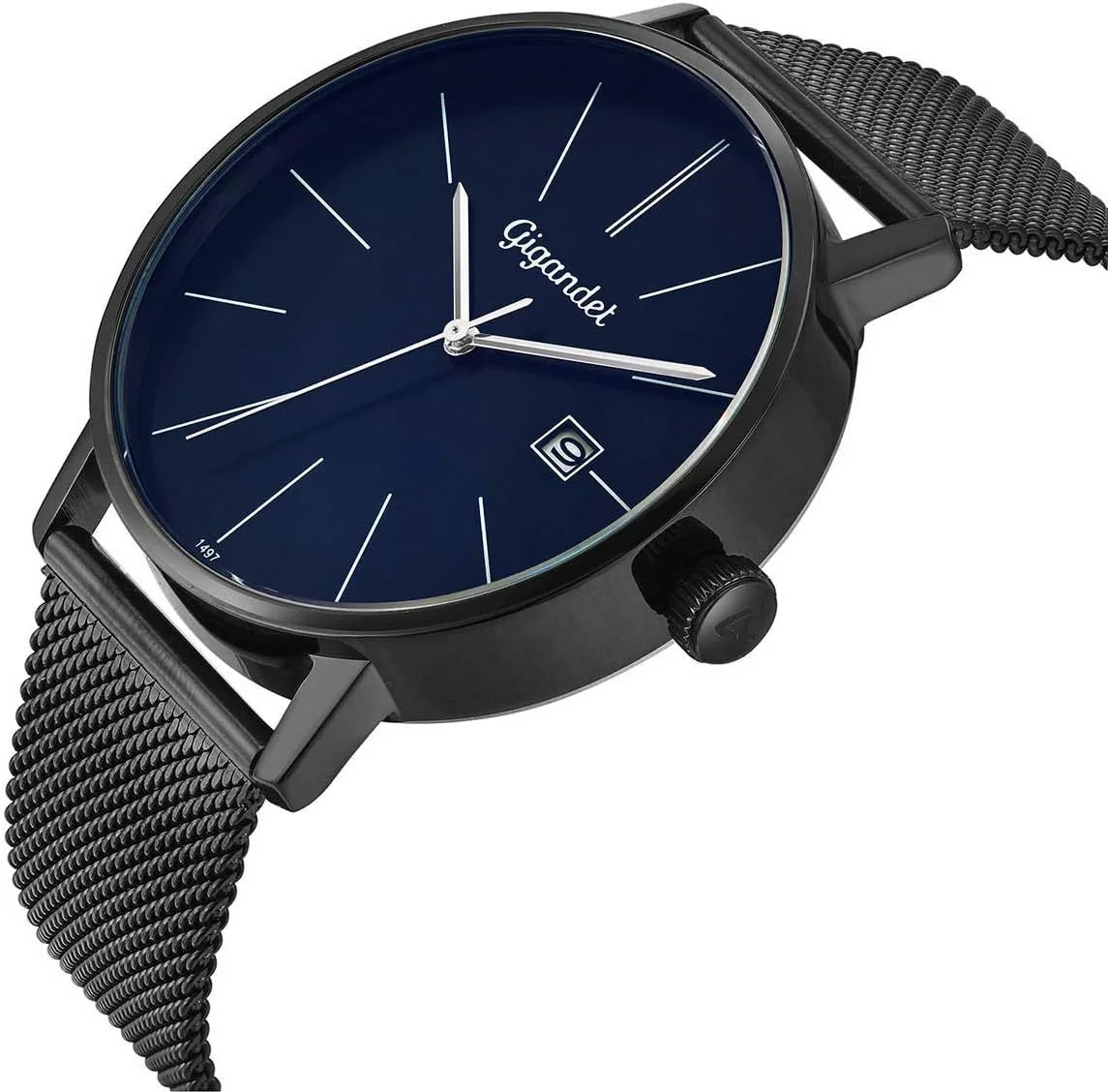 ساعت مچی مردانه گیگاندت مدل آنالوگ با موتور کوارتز ژاپنی و بند استیل 3VNAG42/015