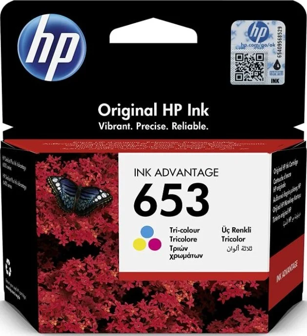 کارتریج جوهر رنگی سه رنگ اصلی HP 653 | 3YM74AE