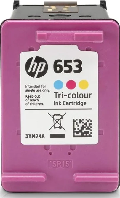 کارتریج جوهر رنگی سه رنگ اصلی HP 653 | 3YM74AE