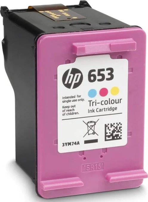 کارتریج جوهر رنگی سه رنگ اصلی HP 653 | 3YM74AE