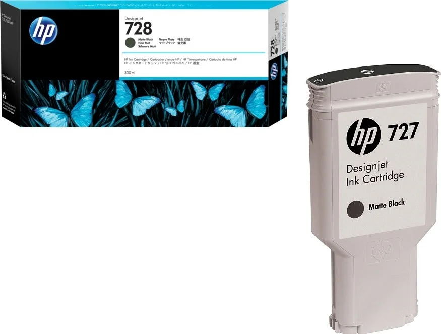 کارتریج جوهر مشکی مات 300 میلی لیتری HP 727 DesignJet مدل C1Q12A