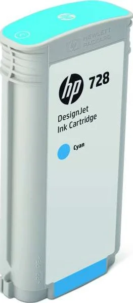 کارتریج جوهر فیروزه ای 130 میلی لیتری HP 728 DesignJet مدل F9J67A