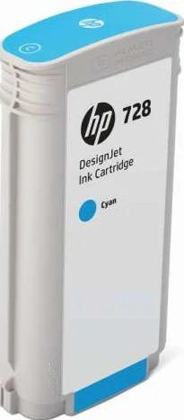کارتریج جوهر فیروزه ای 130 میلی لیتری HP 728 DesignJet مدل F9J67A