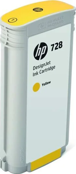 کارتریج جوهر زرد 130 میلی لیتری HP 728 DesignJet مدل F9J65A