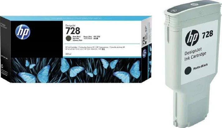 کارتریج جوهر مشکی مات 300 میلی لیتری HP 728 DesignJet مدل F9J68A