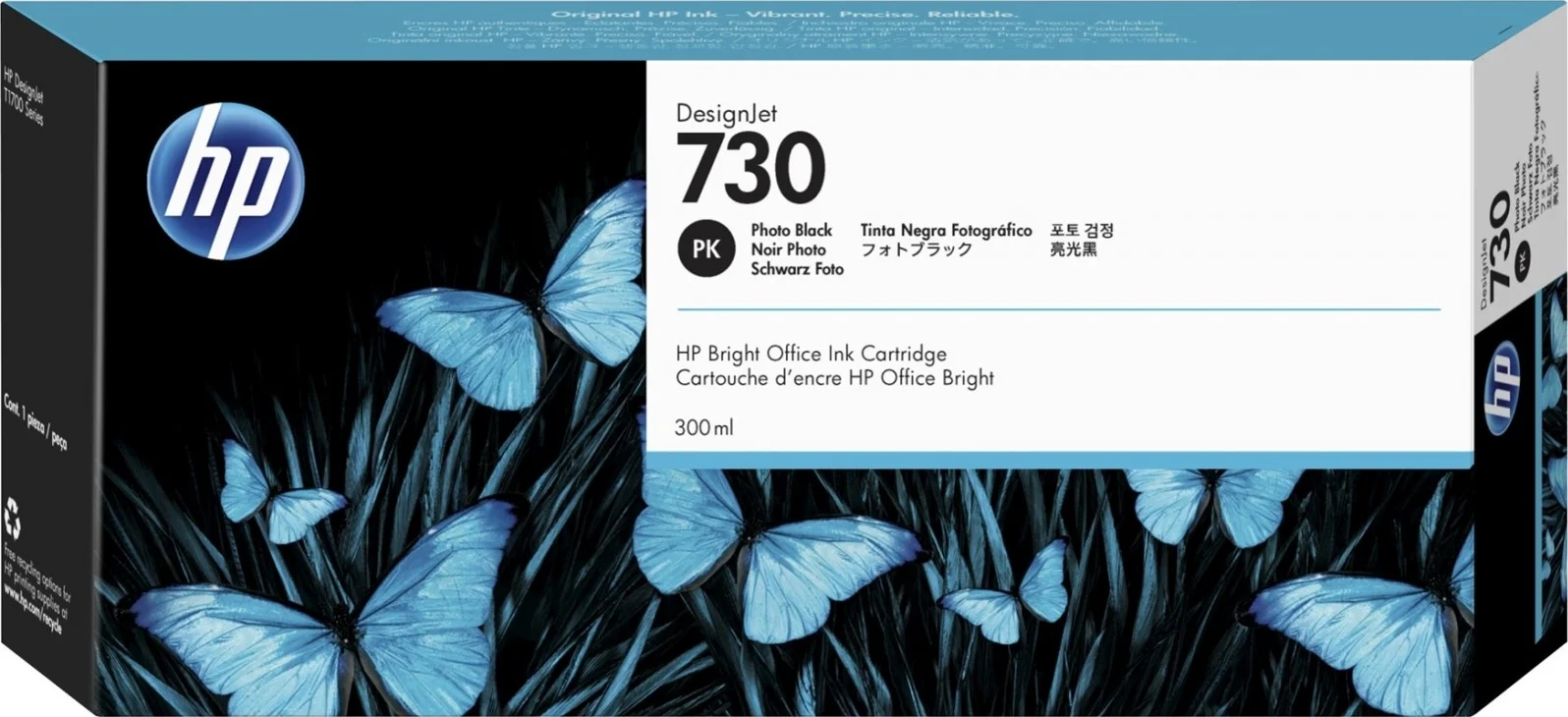 کارتریج جوهر مشکی فتو HP 730 با حجم 300 میلی لیتر | P2V73A