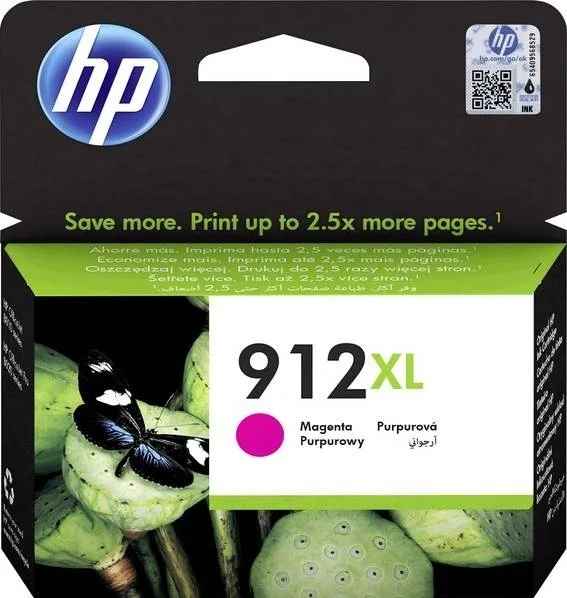 کارتریج جوهر اصلی سرخابی HP 912 XL مدل 3YL82AE XL
