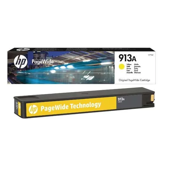 کارتریج زرد اورجینال HP 913A PageWide مدل F6T79AE