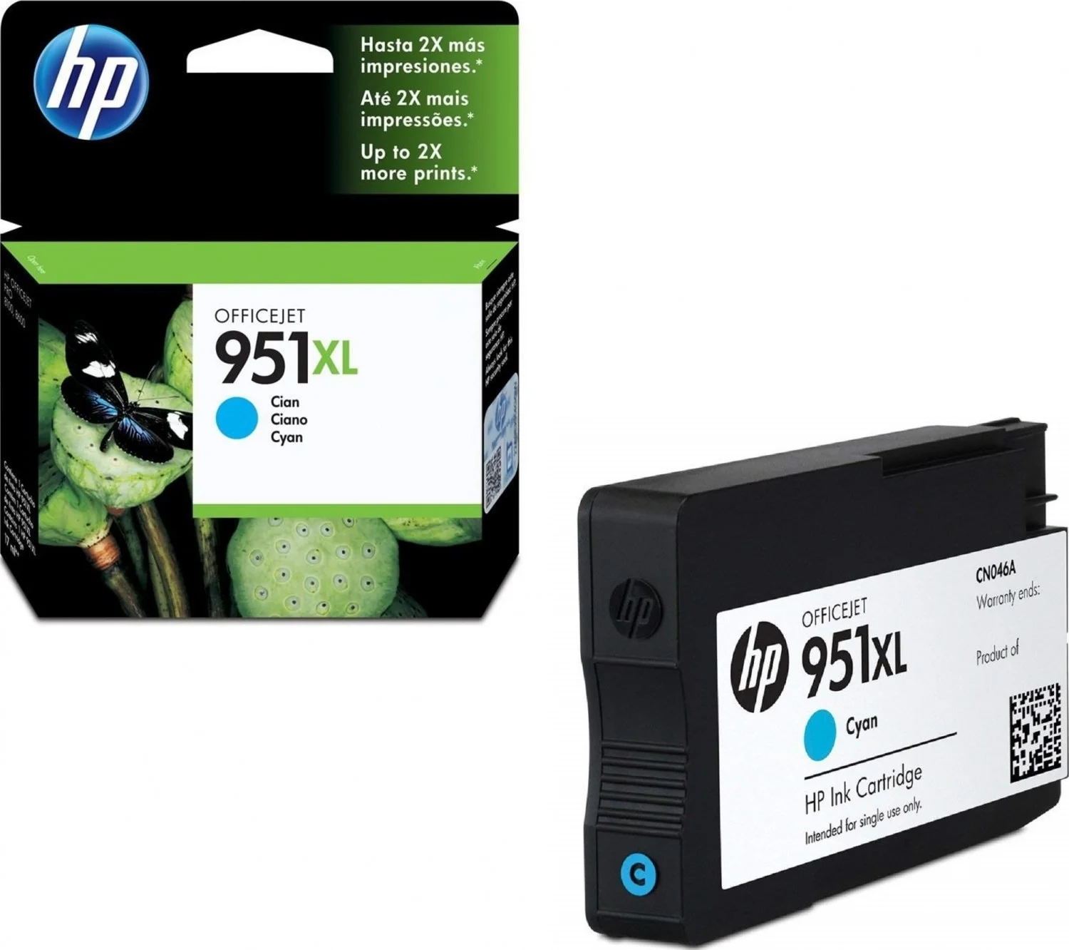 کارتریج جوهر اصلی آبی پررنگ HP 951XL | CN046AE