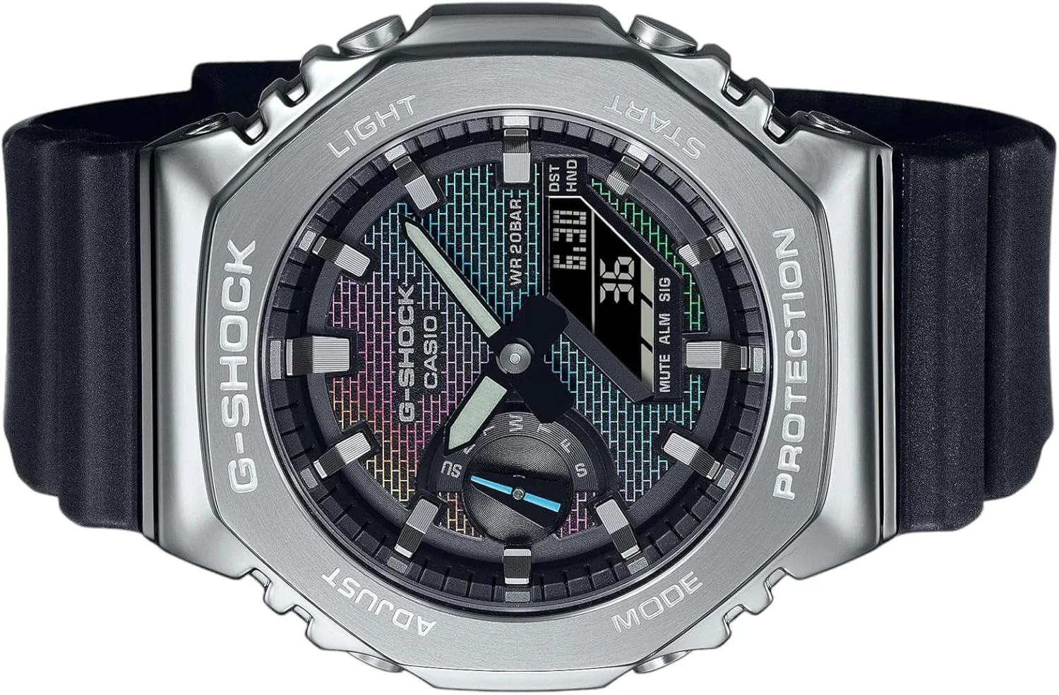ساعت مچی عقربه‌ای-دیجیتالی مردانه کاسیو جی-شاک مدل GBM-2100RH-1AER با بند پلاستیکی