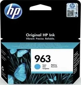 کارتریج جوهر اصلی آبی فیروزه ای HP 963 | 3JA23AE