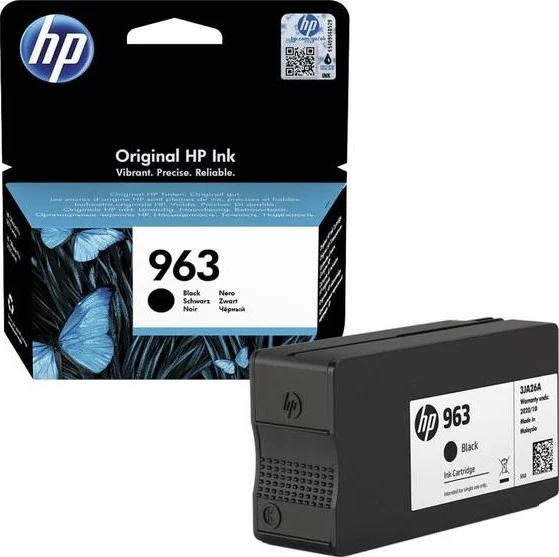 کارتریج جوهر مشکی اصلی HP 963 (عملکرد استاندارد 1000 صفحه) | 3JA26AE