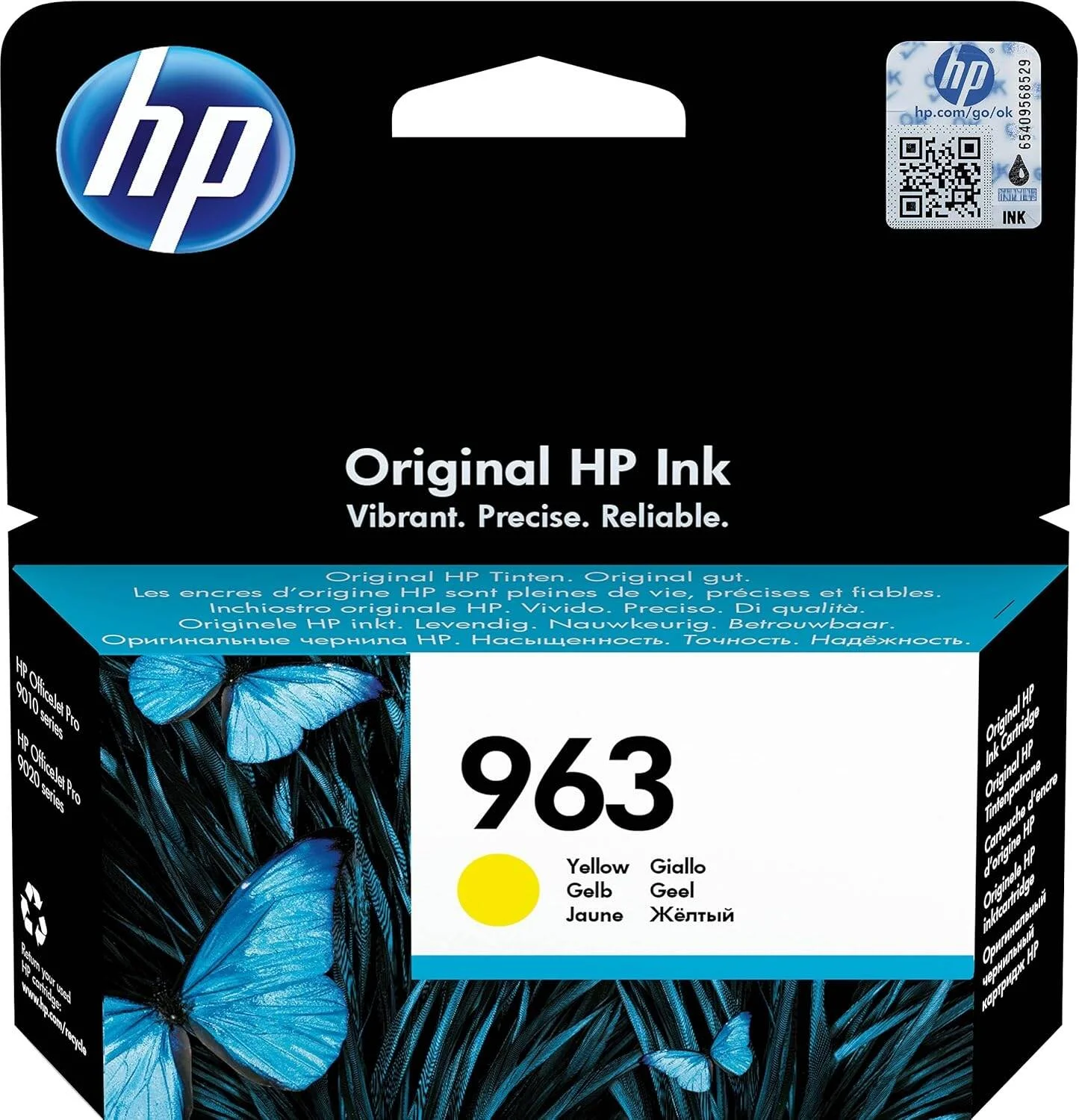 کارتریج جوهر زرد اصلی HP 963 - بسته 3 عددی