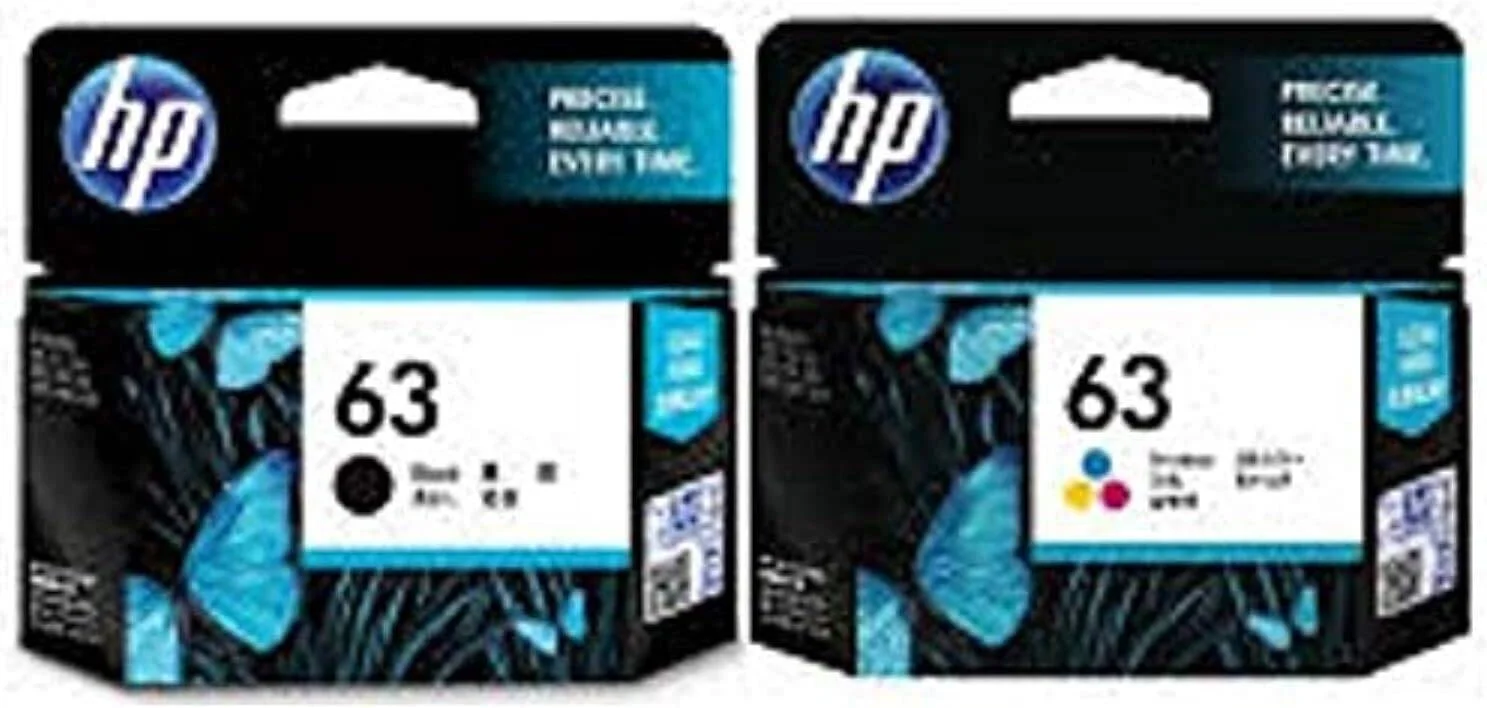 کارتریج جوهر افشان اچ پی 63 کمبو (مشکی و رنگی)