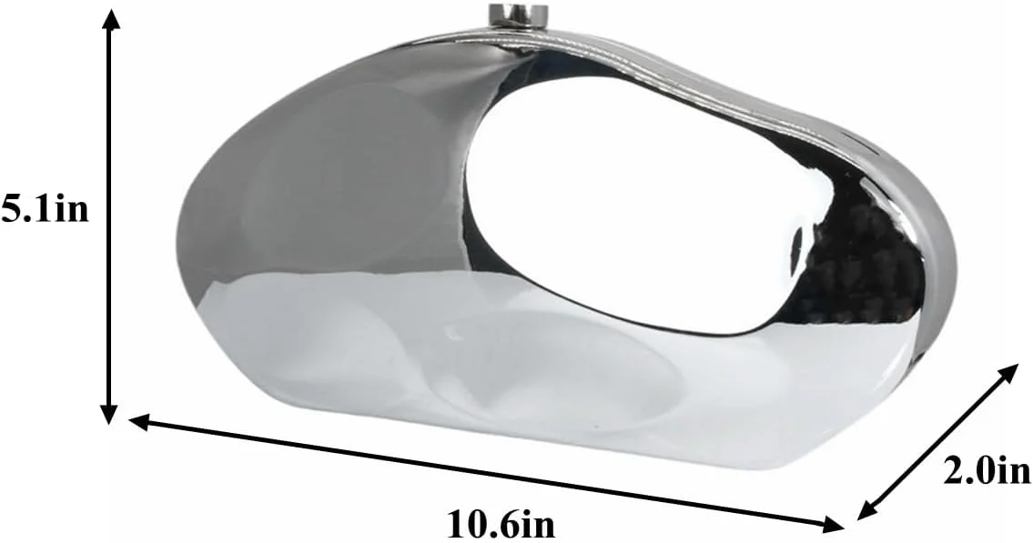 کیف دستی شب زنانه آکریلیک طرح صدف، کیف مجلسی فلزی شیک، کیف تخم مرغی براق برای مهمانی عروسی