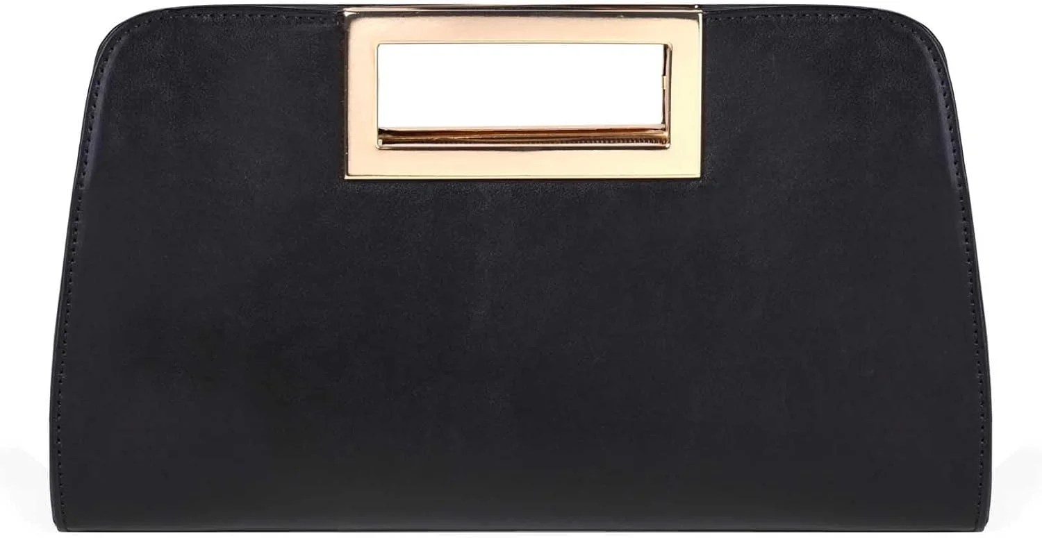 کیف دستی کلاچ زنانه، کیف دستی مجلسی چرم مصنوعی شیک VASCHY با دسته برش خورده، کیف کراس بادی برای عروسی و مهمانی