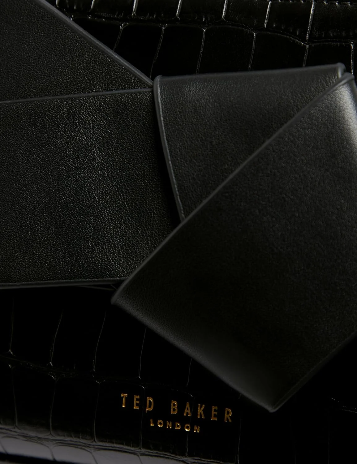 کیف کلاچ پاپیونی نرم تد بیکر لندن مدل Jjosana، سایز واحد، مشکی