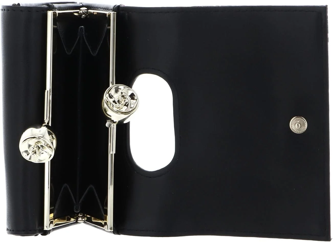 کیف پول چرمی کوچک زنانه تد بیکر مدل Tulna با طرح گل، مشکی