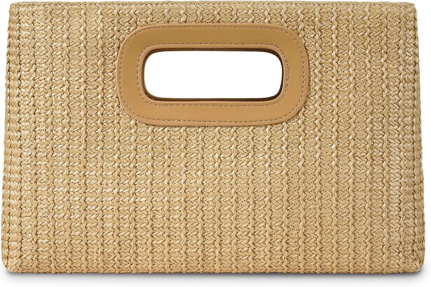 کیف دستی کلاچ زنانه با دسته بالایی - کیف شانه ای و دوشی مجلسی با زنجیر طلایی، کیف حصیری سبک وزن برای تابستان، عروسی، مهمانی و استفاده روزمره