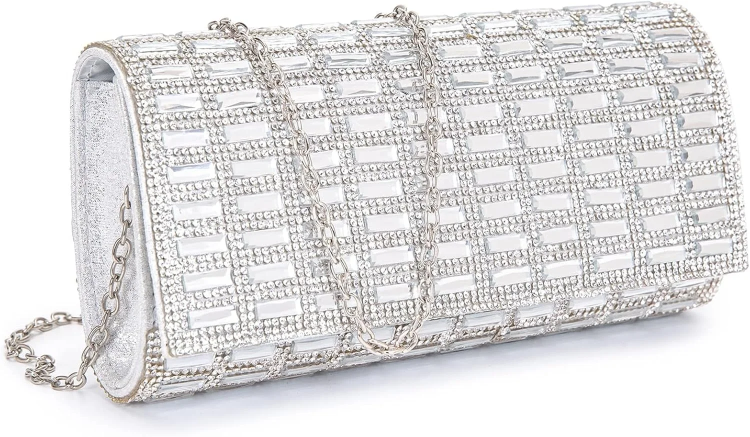 کیف دستی پاکتی زنانه نگین دار درخشان، کیف های مجلسی شیک مناسب مهمانی های عروسی