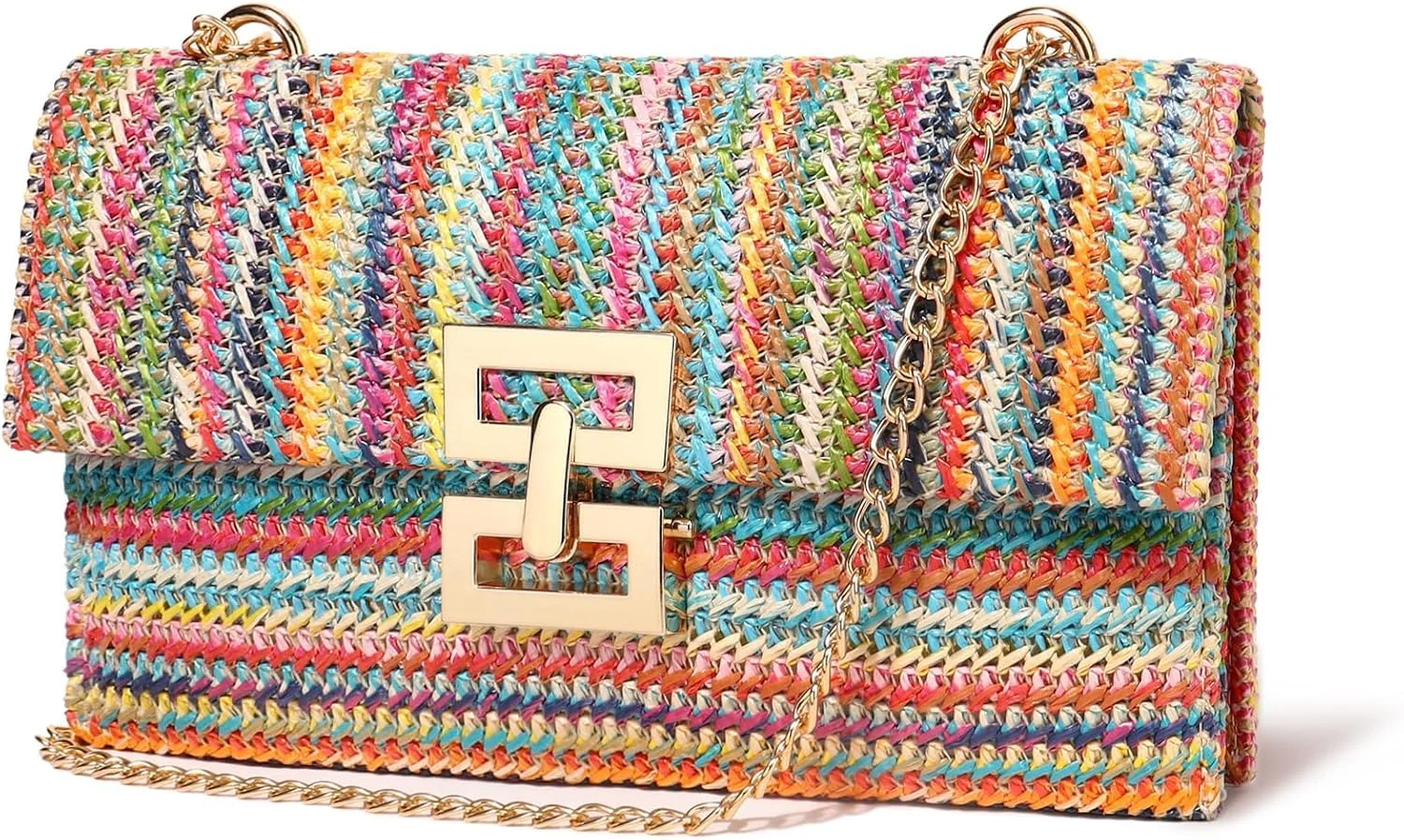 کیف کلاچ حصیری تزویق، کیف دستی زنانه، کیف پاکتی، کیف دوشی و کیف ساحلی