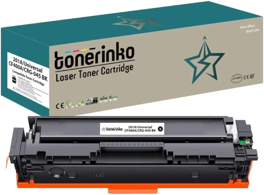 کارتریج تونر جایگزین ممتاز Tonerinko سازگار با HP 201A، CF400A، CF401A، برای HP Color LaserJet Pro MFP M277dw، M252dw، M277n، M252n، M277c6 (1 مشکی، 1 فیروزه ای، 1 سرخابی، 1 زرد) | 201A