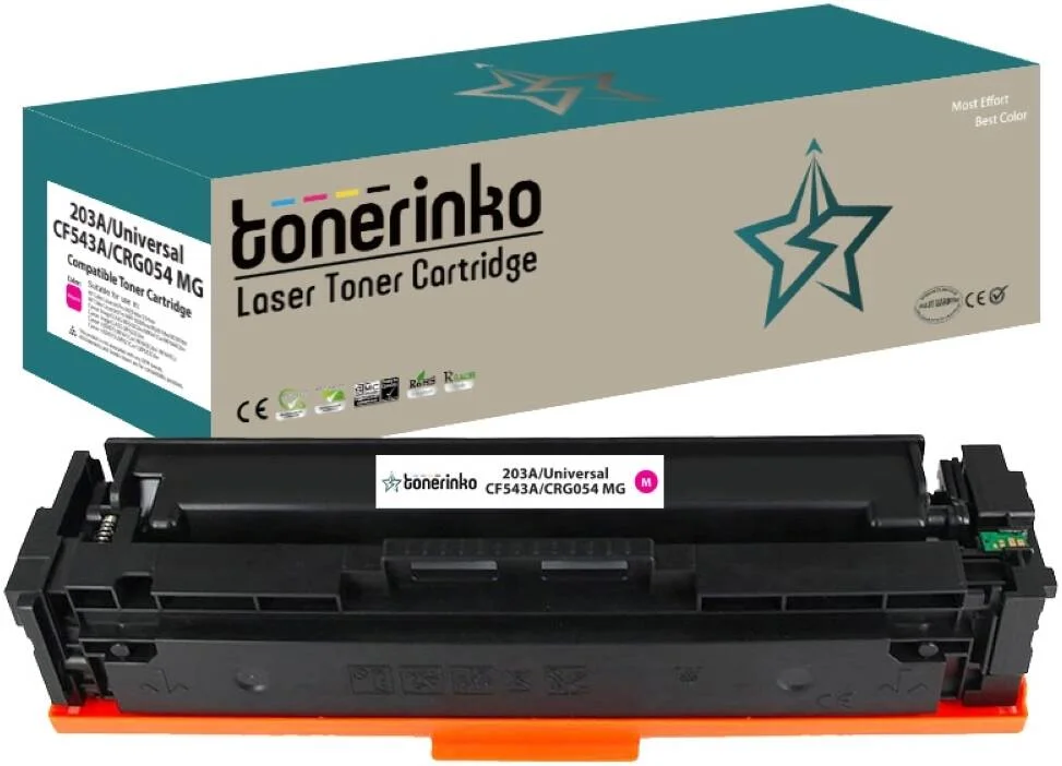 کارتریج تونر جایگزین پریمیوم تونرینکو سازگار با HP 203A CF540A و 203X CF540X، برای HP LaserJet Pro MFP M281fdw, M254dw, M280nw (Magenta 203A/Universal, CF543A/CRG054 MG) | CRG054 MG کارتریج تونر جایگزین پریمیوم تونرینکو سازگار با HP 203A CF540A و 203X CF540X، برای HP LaserJet Pro MFP M281fdw, M254dw, M280nw (Magenta 203A/Universal, CF543A/CRG054 MG) | CRG054 MG