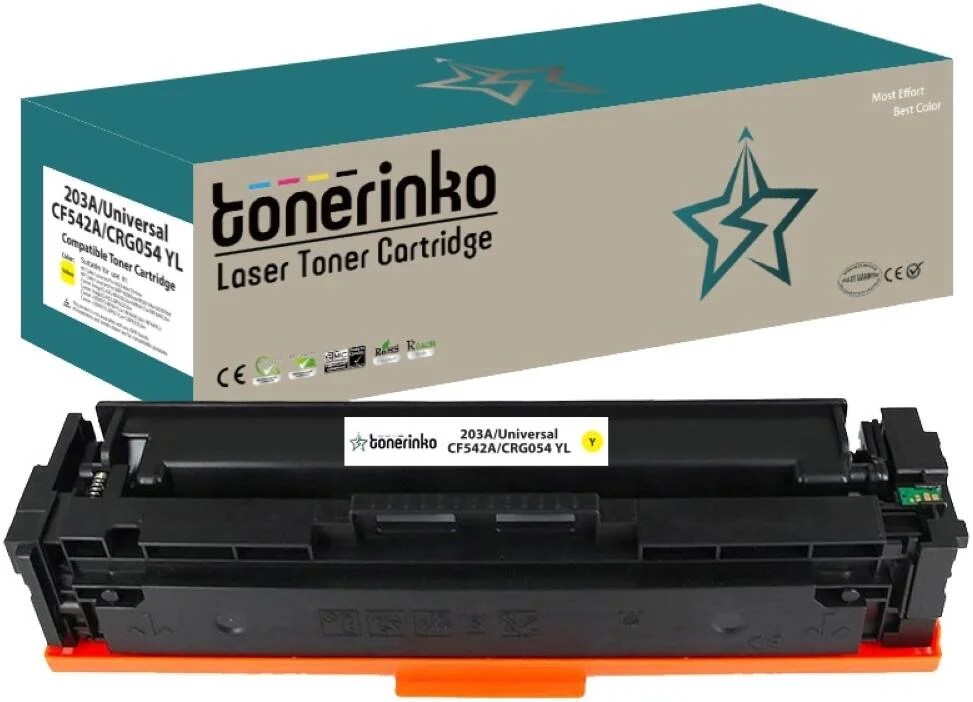 کارتریج تونر جایگزین پریمیوم تونرینکو سازگار با HP 203A CF540A و 203X CF540X، برای HP LaserJet Pro MFP M281fdw, M254dw, M280nw (زرد 203A/یونیورسال، CF542A/CRG054 YL) | CRG054 YL کارتریج تونر جایگزین پریمیوم تونرینکو سازگار با HP 203A CF540A و 203X CF540X، برای HP LaserJet Pro MFP M281fdw, M254dw, M280nw (زرد 203A/یونیورسال، CF542A/CRG054 YL) | CRG054 YL