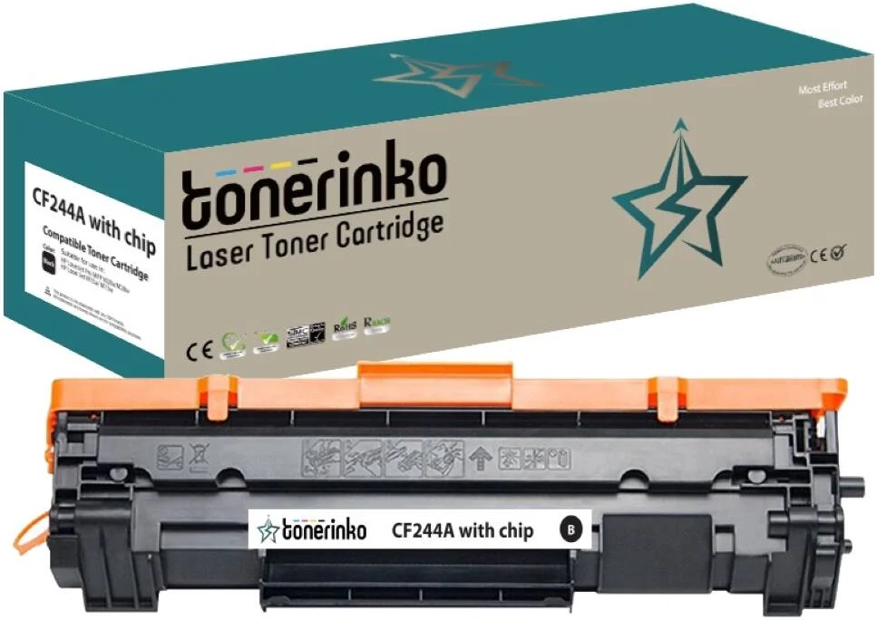 کارتریج تونر جایگزین پریمیوم تونرینکو سازگار با HP 44A CF244A، تونر مشکی با کیفیت بالا برای پرینترهای HP LaserJet Pro M15w، M16w، MFP M28w، راه حل چاپی مطمئن و واضح | CF244A