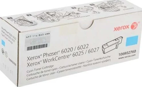 تونر فیروزه ای زیراکس Phaser 6020, 6022/ Work Centre 6025, 6027 | 106R02760