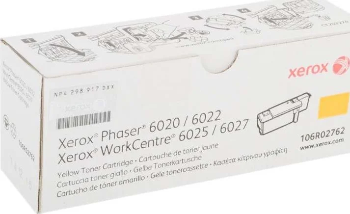 تونر زرد زیراکس Phaser 6020, 6022/ Work Centre 6025, 6027 | 106R02762 تونر زرد زیراکس Phaser 6020, 6022/ Work Centre 6025, 6027 | 106R02762